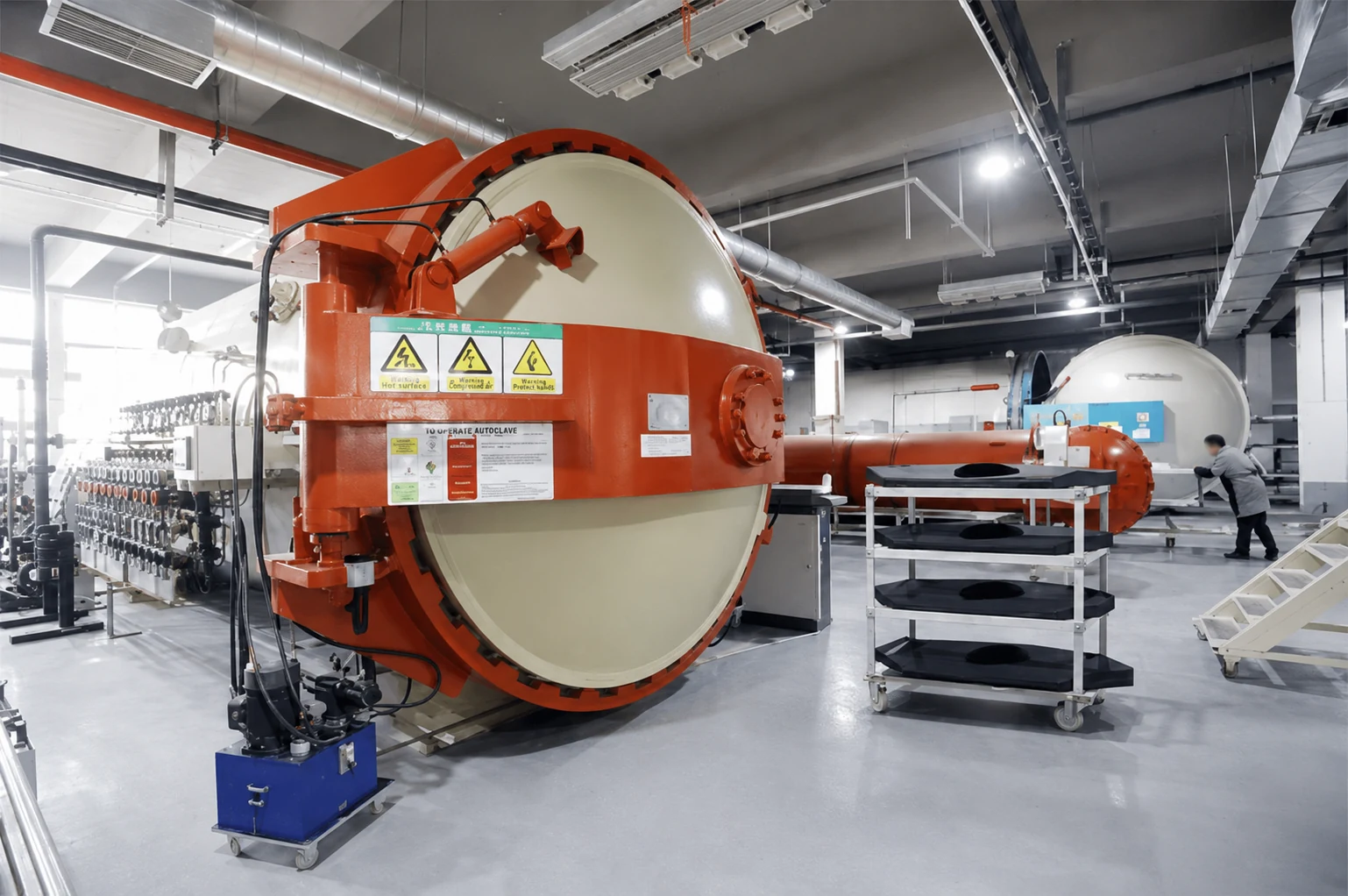 Industrial autoclave equipment for carbon fiber composite forming