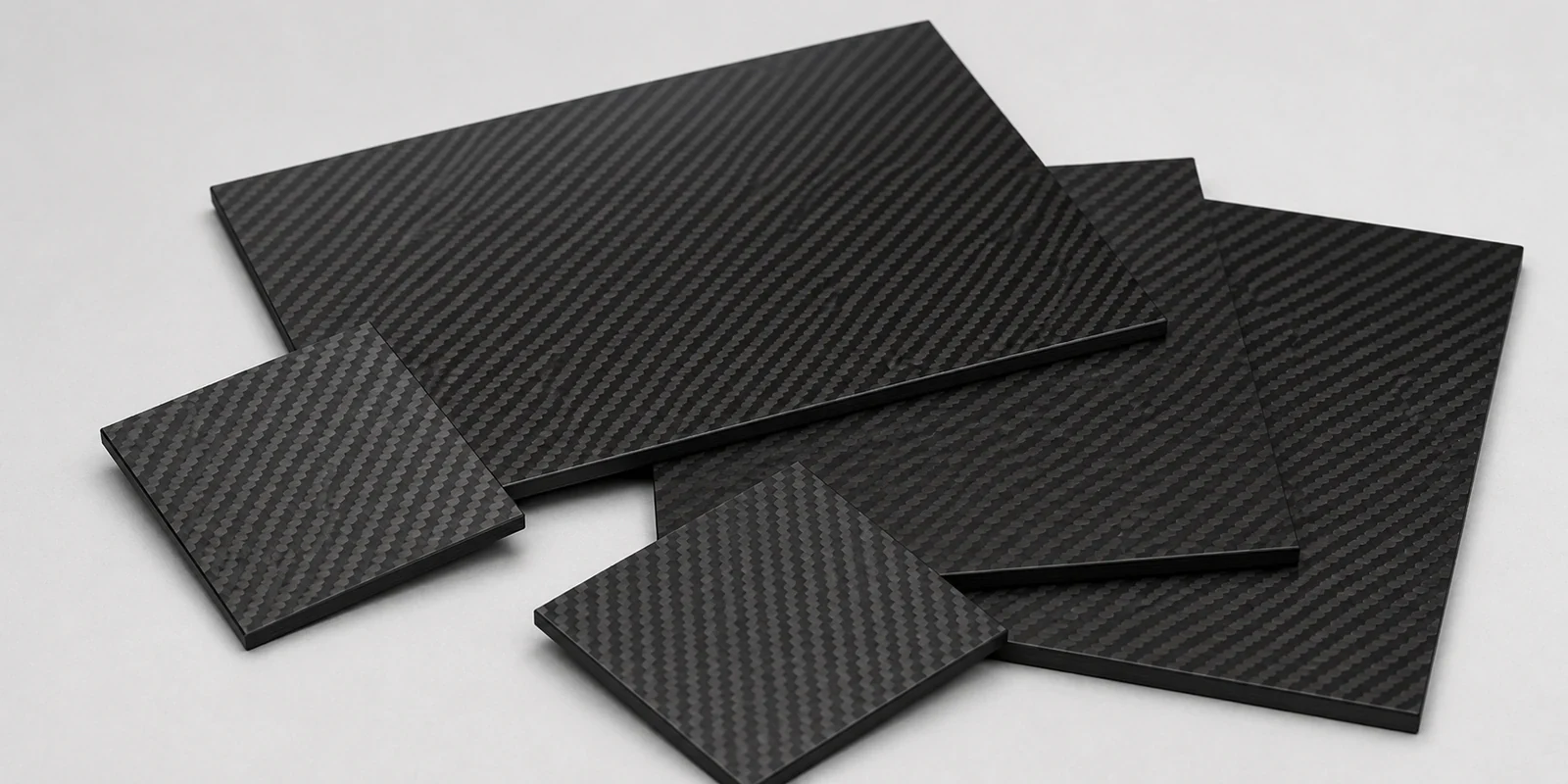 Carbon fiber sheets arranged as standard product forms