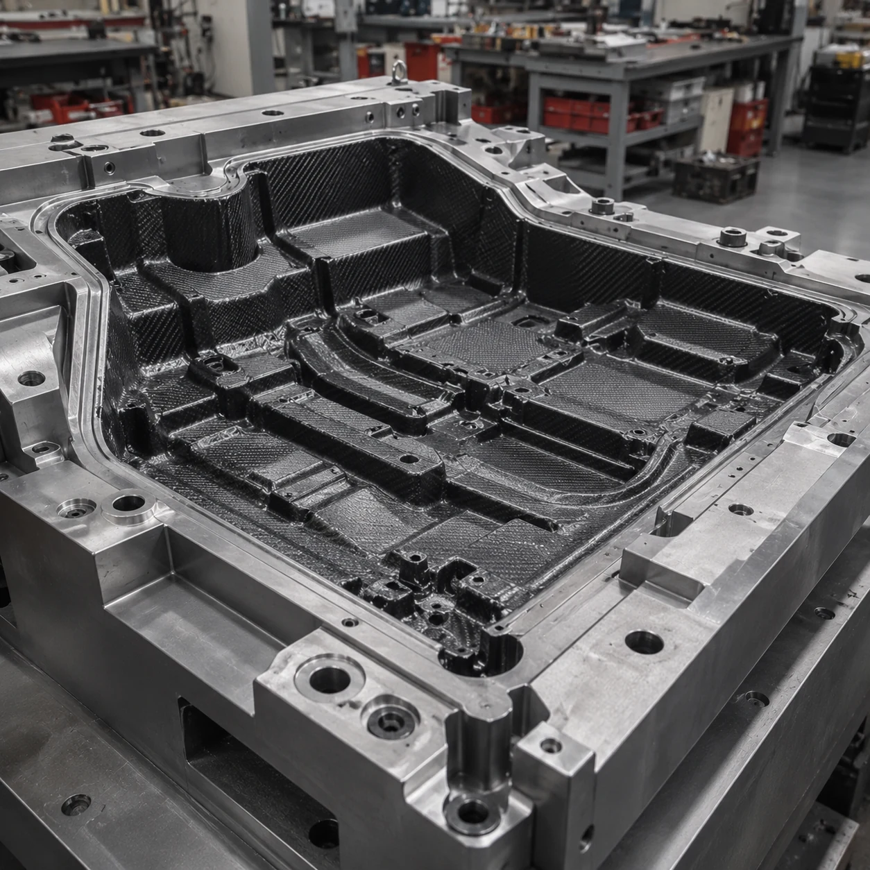 First carbon fiber part fitted in precision production tooling