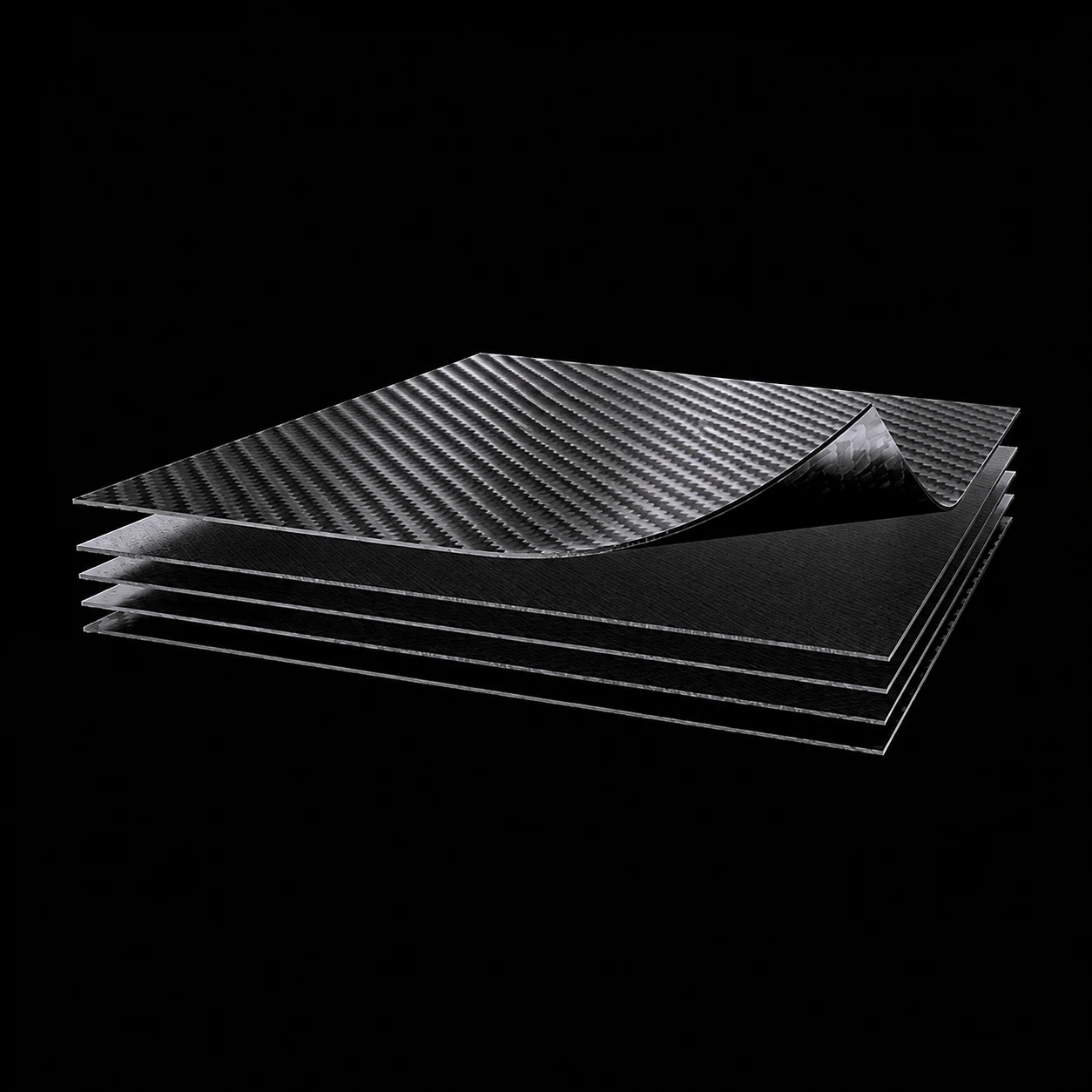 Carbon fiber material and laminate forms that can change the manufacturing route