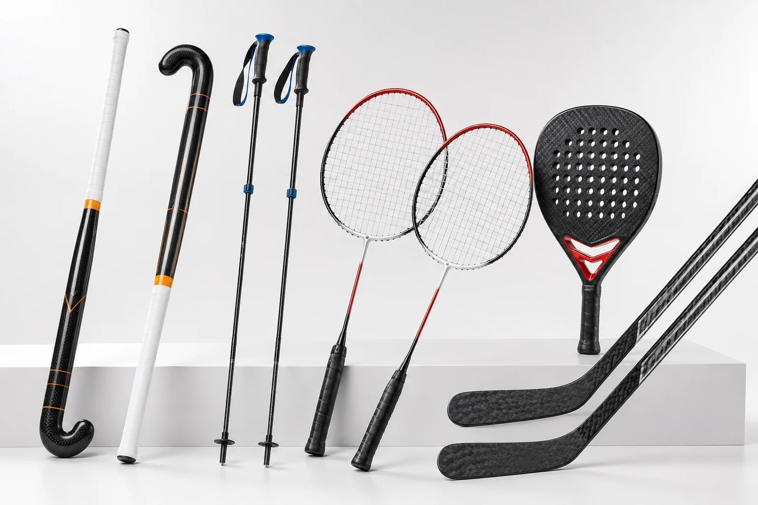 Carbon fiber sports and performance equipment across product programs