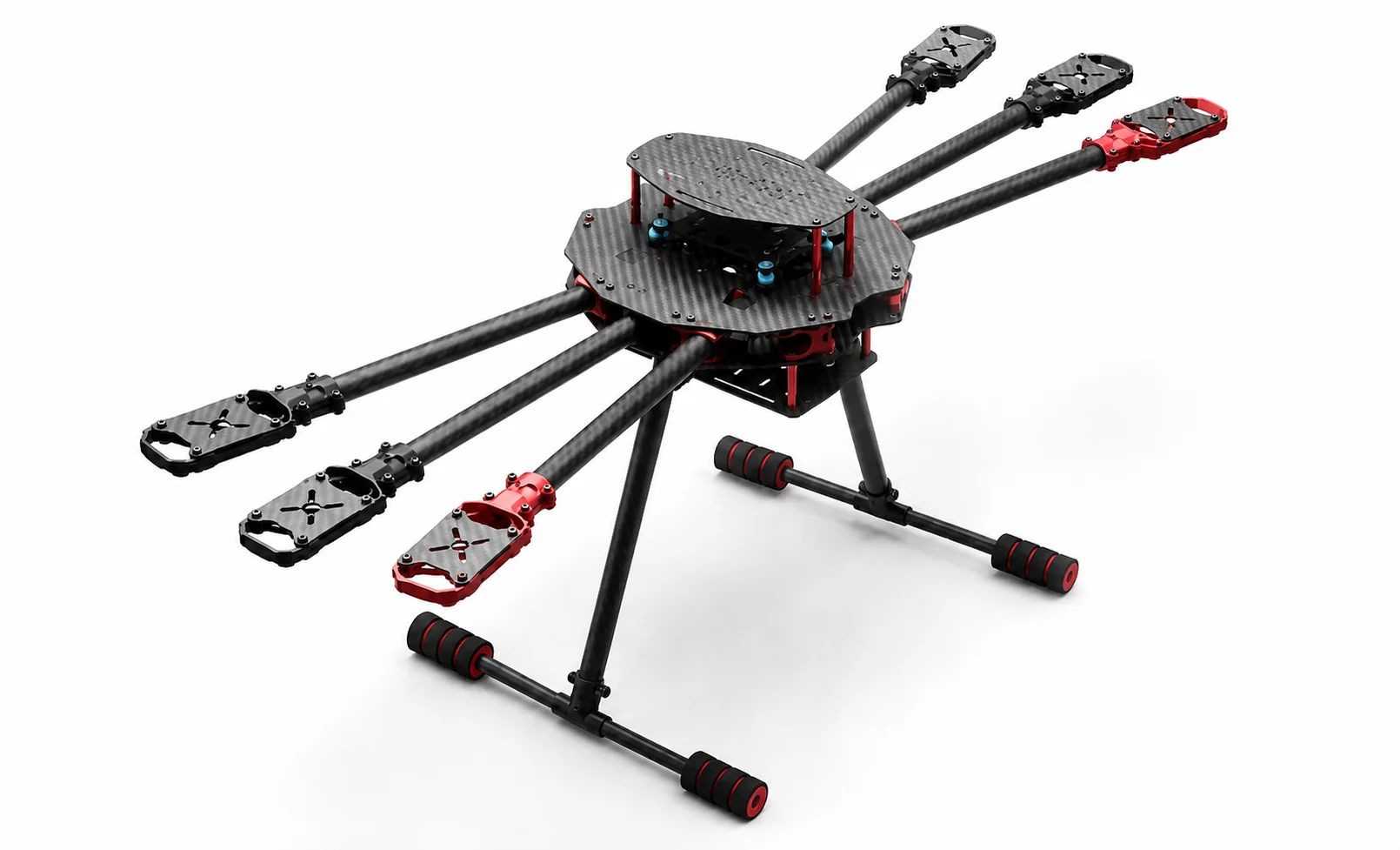 Carbon fiber UAV frame with structural and payload interfaces