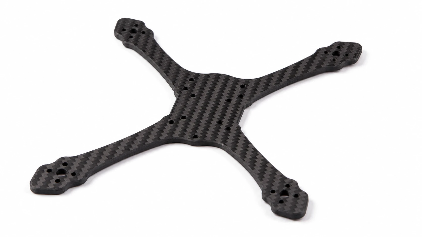 Carbon fiber UAV frame plate variants prepared for CNC production