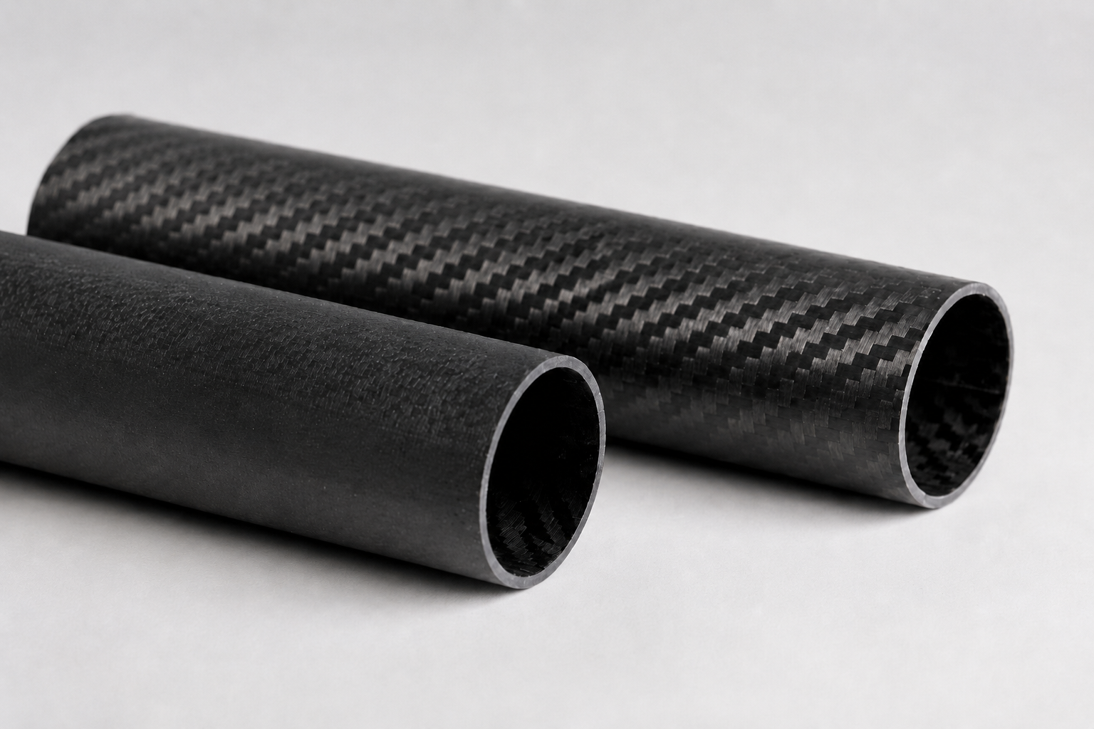 Carbon fiber surface finish shown under controlled inspection lighting